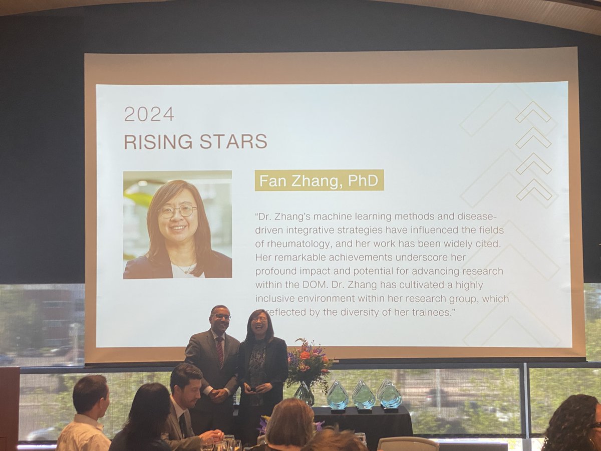 CU Anschutz Division of Rheumatology (@curheumatology) on Twitter photo So proud of our <a href="/CURheumatology/">CU Anschutz Division of Rheumatology</a> colleagues Meredith Morcos, MD, and <a href="/FanZhang_Jessie/">Dr. Fan Zhang ⛵️</a> for their INCREDIBLE accomplishments🤩Each received an award from <a href="/CUDeptMedicine/">CU Department of Medicine</a> last night.📸credit to <a href="/KristiKuhn/">Kristi Kuhn, MD, PhD</a>🙌. Love <a href="/vineet_chopra/">Vineet Chopra</a>'s thumbs-up for Dr. Morcos! So proud of our <a href="/CURheumatology/">CU Anschutz Division of Rheumatology</a> colleagues Meredith Morcos, MD, and <a href="/FanZhang_Jessie/">Dr. Fan Zhang ⛵️</a> for their INCREDIBLE accomplishments🤩Each received an award from <a href="/CUDeptMedicine/">CU Department of Medicine</a> last night.📸credit to <a href="/KristiKuhn/">Kristi Kuhn, MD, PhD</a>🙌. Love <a href="/vineet_chopra/">Vineet Chopra</a>'s thumbs-up for Dr. Morcos!