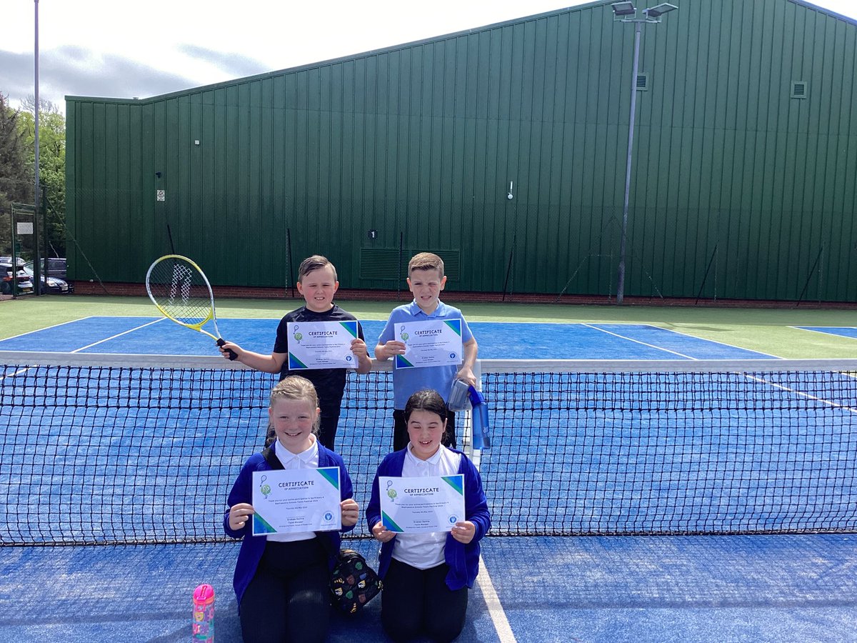 Primary 4 participated in the Strathgryffe Tennis Tournament. They did exceptionally well. The children developed lots of skills and had great fun.