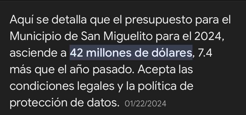 Yo sabía que esas alcaldías movían millones, pero así de abultado… 

Alcaldía de Panamá - 325 millones (presupuesto 2024)
Alcaldía de San Miguelito - 42 millones ( presupuesto 2024) 

Cómo es que existen problemas en la ciudad con esa cantidad de dinero? 😨