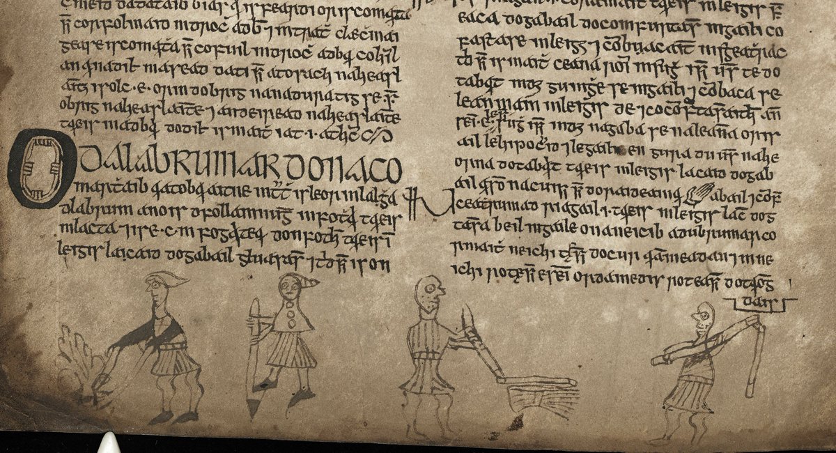 The #LEIGHEAS project Irish Medical Manuscript of the Month for May 2024 is @KILibrary MS 17, containing an Irish tract on diseases drawing on the Viaticum of Constantinus Africanus. It also has lots of cool marginal drawings 😊. Read about it here! 👇 leigheas.maynoothuniversity.ie/category/manus…
