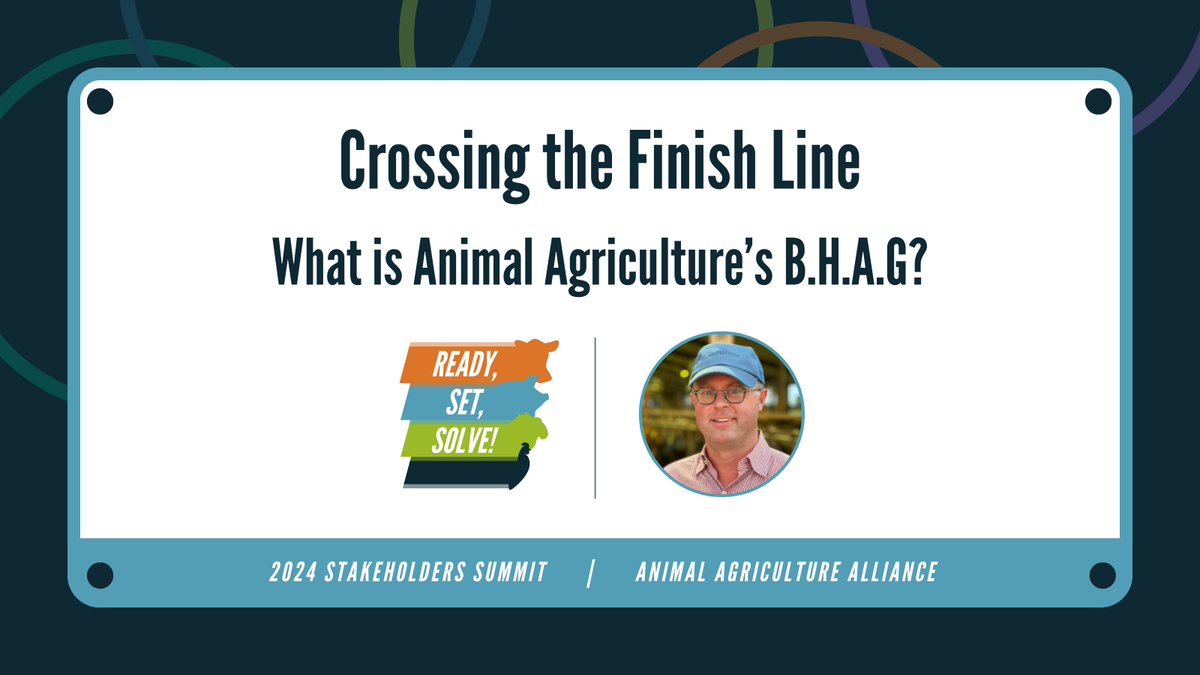 Our final session of #AAA24 is about to start! J.J. Jones will provide the closing keynote: “Crossing the Finish Line: What is Animal Agriculture’s BHAG?” 🏁 #AAA24