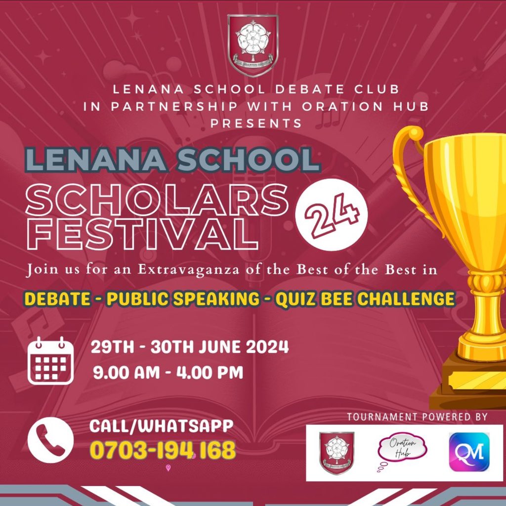 Lenana School Debate Club.