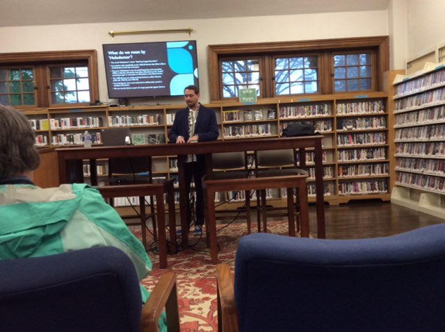 Thank you to @DedhamPubLib for having me last night for a public talk on the Holodomor. An active and engaged audience asked great questions. It was great to see so much support for Ukraine in a small MA town.