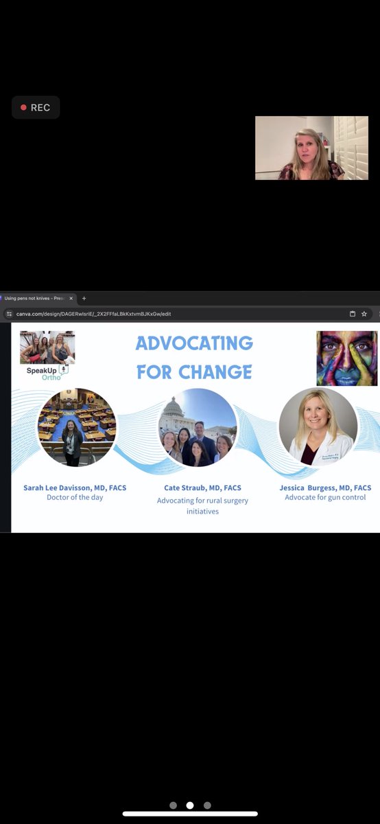 Thanks @WomanSurgeons for the awesome Amy Vertrees webinar on “Using Pens not Knives” and for the @speakuportho call out. Together we can make a difference! @CaitlinWHicks @mcwhmd @JenniferPlichta @_NancyMD @mymomthesurgeon @JackieMBrady @djschuett @drariannagianakos Cassandra L