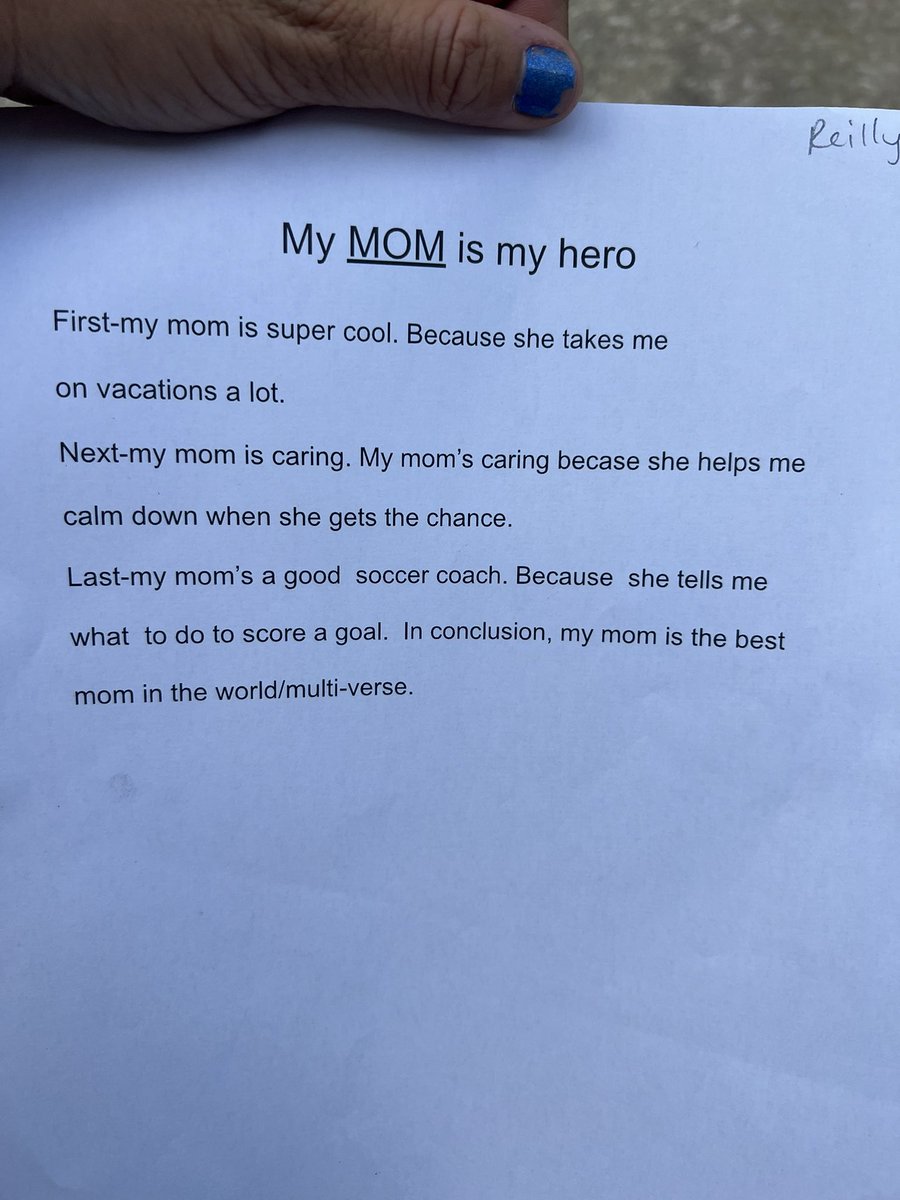 Sometimes you wonder if you’re doing this whole parenting thing right… Then your 9 year old son writes an “article” about how you are and it completely melts your heart. 🥰 #MothersDay #SingleMom