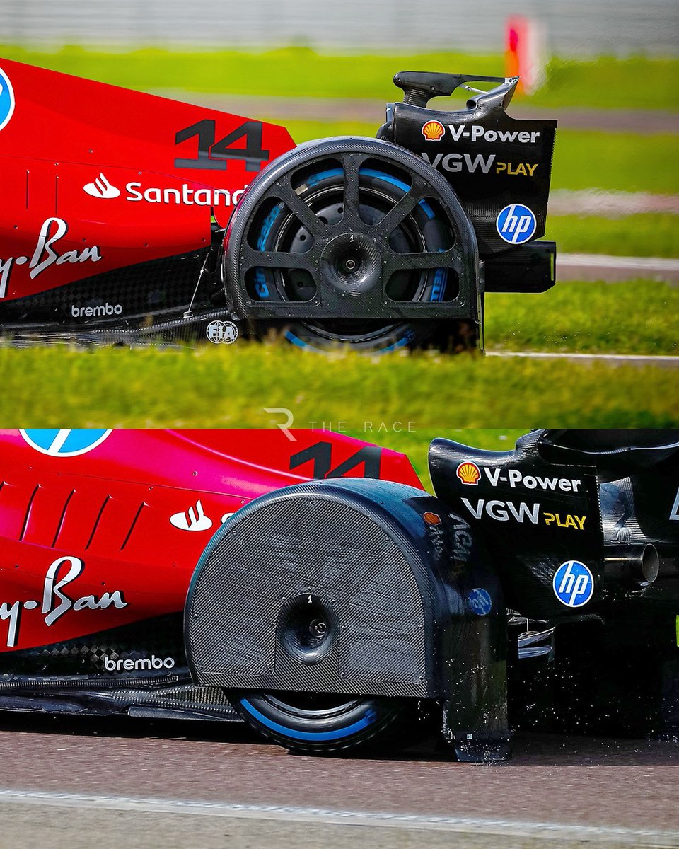 F1_Papi's tweet photo. Ferrari prueba unas nuevas cubiertas de lluvia intensa para las Lagrimas de Lewis Hamilton https://t.co/cLKyN9H5b1