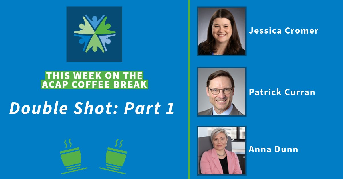 It's⏰for an #ACAPCoffeeBreak: Double Shot Edition In Part 1, ACAP-member plan leaders Jessica Cromer @MDwiseInc, Patrick Curran of Health Plan of San Mateo, & Anna Dunn @HSCSN_Inc share their paths to leadership, day-to-day work & current challenges. 👉🏾bit.ly/4bfttyn