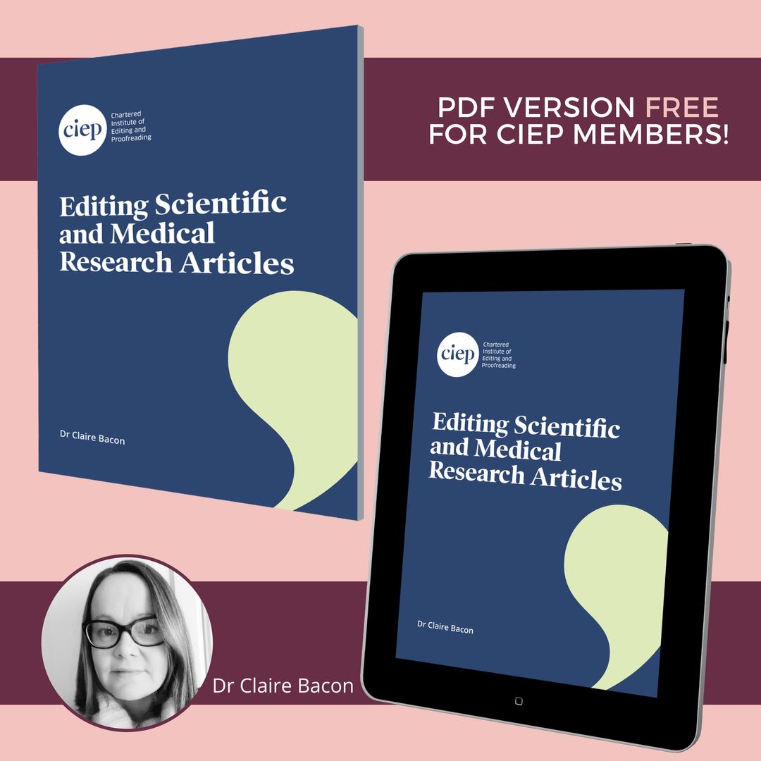 😀 Free PDF for CIEP members: 🤩 Editing Scientific and Medical Research Articles by Dr Claire Bacon is a guide for editors who want to work directly with scientists, helping them to write research articles that are clear and easy to read. Link here 👉👉👉 ciep.uk/resources/guid…