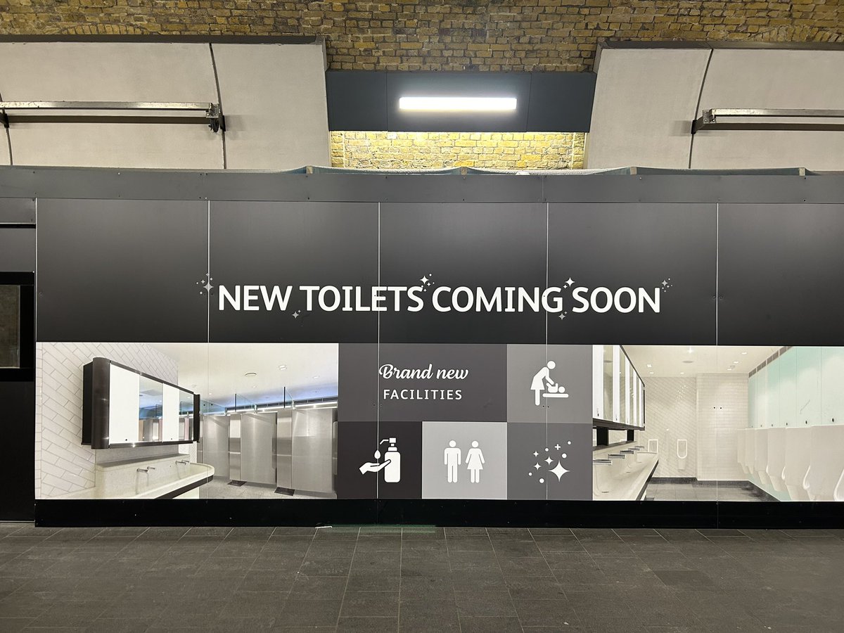 There are already toilets in London Bridge station but it’s good to see that the provision is being increased!