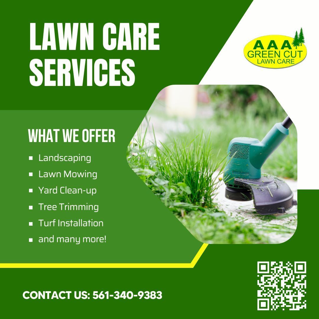 Book Your Next Lawn Care Service with AAA Greencut! 🌿🏡 Whether your lawn needs a trim, fertilization, or weed control, our expert team is here to keep it looking its best. Contact us today to schedule your lawn care service and let us take care of the hard work for you!