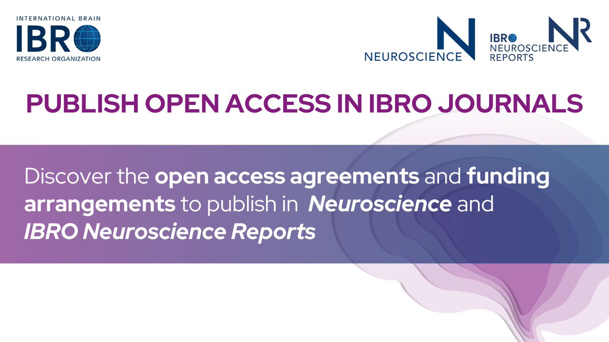 Publish open access in Neuroscience & IBRO Neuroscience Reports! Discover the country-specific open access agreements & funding arrangements established by the publisher of IBRO’s journals, Elsevier: ow.ly/izpF50RvE9B @ELSneuroscience @SJSpencerLab @franciru1 @IBROjournals