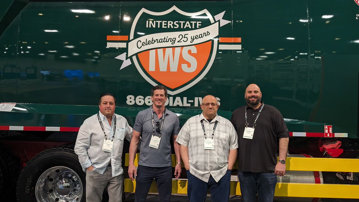 Our truck is so fresh, we can’t stop posing next to it! #InterstateWaste #InterstateWasteServices #ActionCarting #ActionEnviromental #WasteExpo #LasVegas #Recycling #Sustainability #SanitationStrong #Waste360