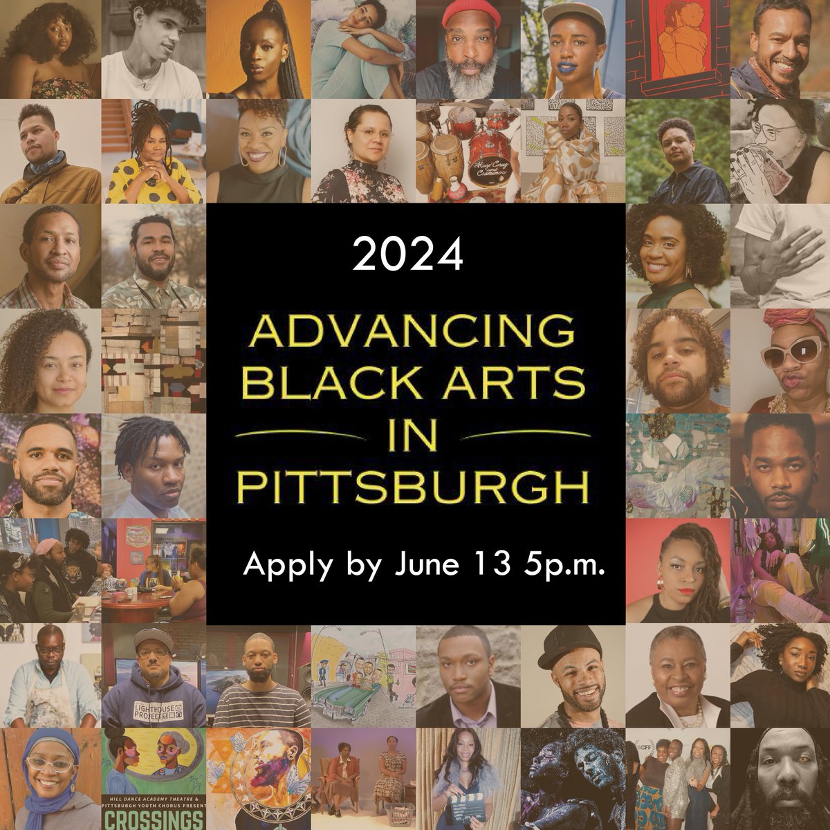 Advancing Black Arts in Pittsburgh applications are now being accepted for the ’24 grantmaking program. Apply by 5pm June 13; sign up for virtual community Q&A session on Tues. May 13 @ 5 pm. More info: heinz.org/strategic-area… @PittsburghFdn