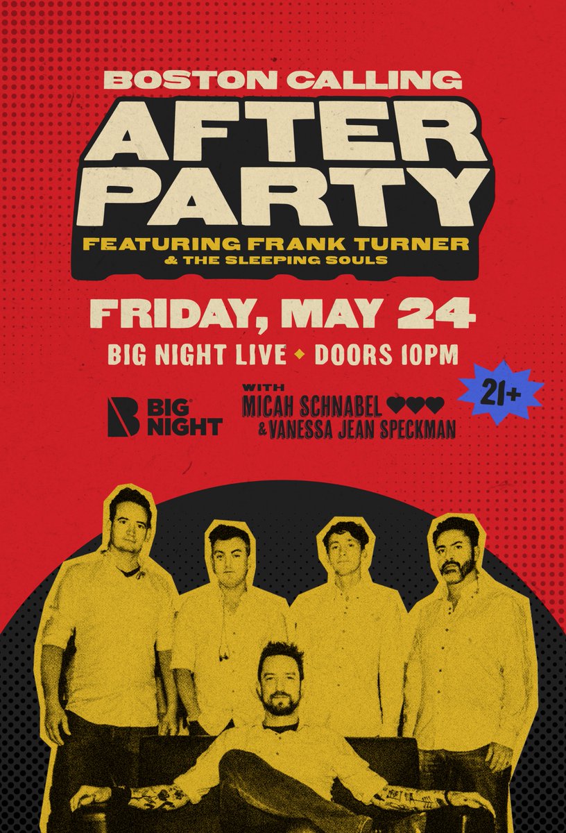 BOSTON! How could you think I didn’t love you. Here’s a late night show before @bostoncalling - tickets onsale tomorrow (Friday) at 12pm ET. SEE YOU THERE!