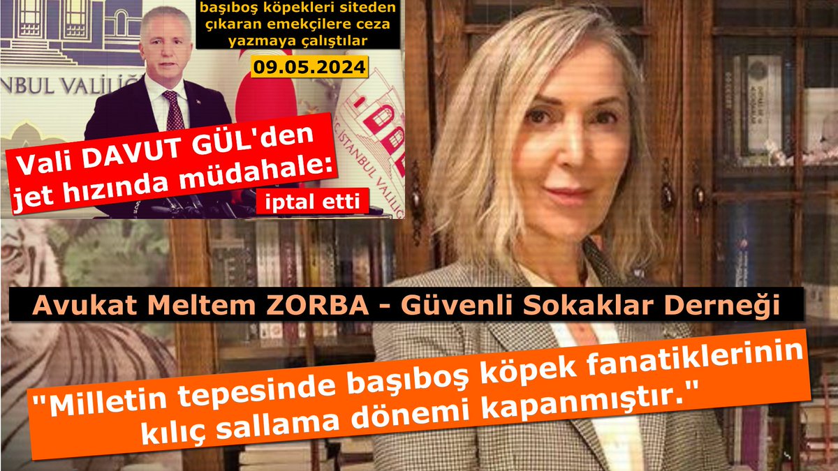 Bugün İstanbul'da yaşanan bir skandala ilişkin derneğimiz ve halkımız tarafından yapılan itirazlar neticesinde İstanbul Valimiz Sn. @gul_davut, Hukuk Devletine olan inancı yeniden tazeledi.

Dernek Avukatımız Av. Sn. @Av_MeltemZorba, İstanbul Valimizin ve Antalya'da yaşanan olaya…