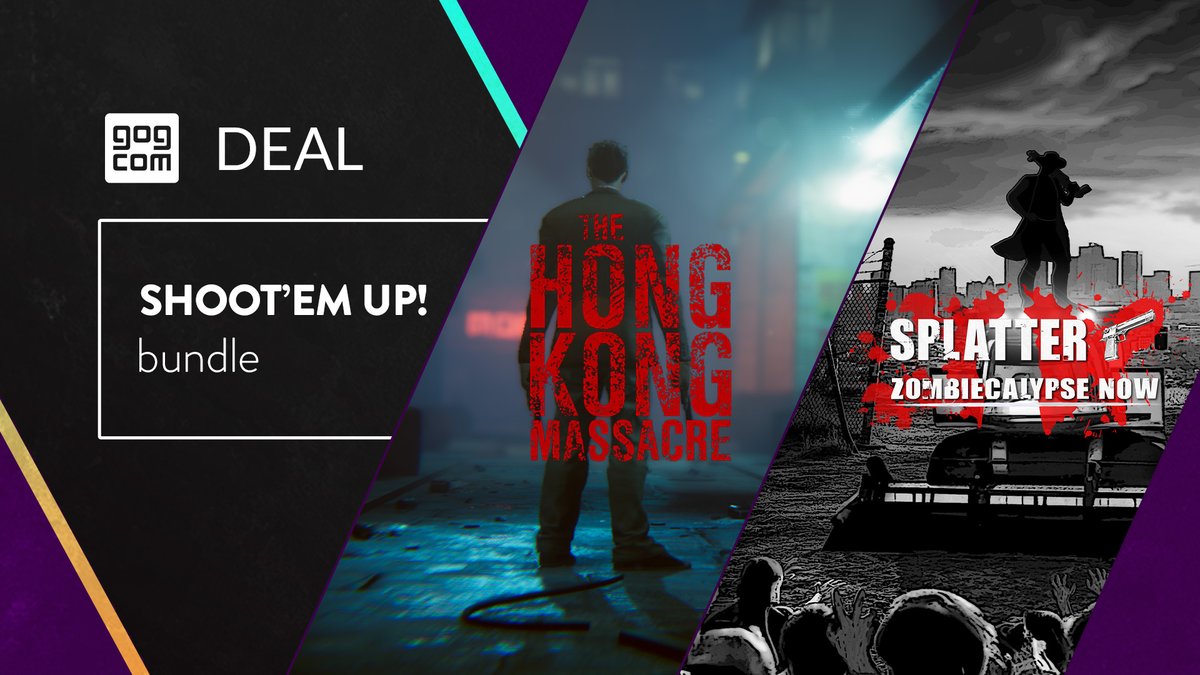 Fight your way through an apocalyptic city or blast through the streets of Hong Kong. Your shoot'em up bonanza starts now! Grab The Hong Kong Massacre and Splatter - Zombicalypse Now in a special bundle on @GOGcom: gog.com/game/shootem_u…