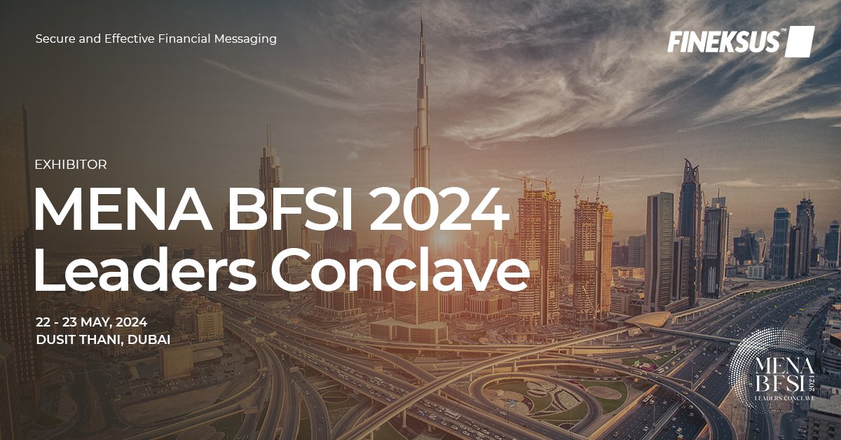 Fineksus is proud to be an exhibitor at the MENA BFSI Leaders Conclave 2024. Connect with us to explore the latest trends and innovations reshaping the BFSI industry.  bit.ly/3wp15uB

#MENABFSI2024 #FutureOfBanking #FinTech