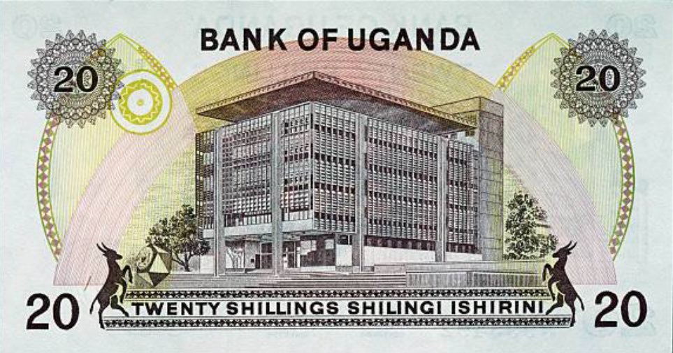 Throwback at banknotes of 5 and 20 Uganda shillings that were used in the 1980s.

📸 DeAgostini/Getty Images
#IMD2024
#ExploreUganda