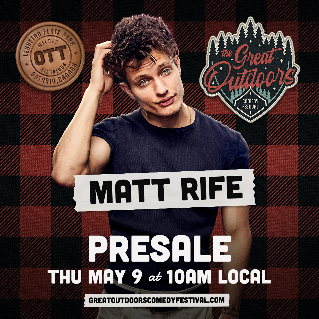 🚨 We're giving you a chance to get your Matt Rife tickets before they go on sale! 🚨 Use the passcode JUMP to get your tickets to see@mattrife and Friends as part of the @greatoutdoorscf on Sunday, August 11 at Lebreton Flats! trib.al/EPGj04W