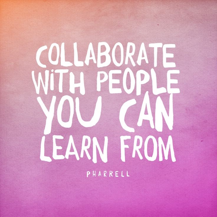 Collaborate with people you can learn from

#ThinkBIGSundayWithMarsha #EndViolence #EliminateBullyingBasedViolence #SuicideAwareness #bullying #awareness #mentalhealth #humanity