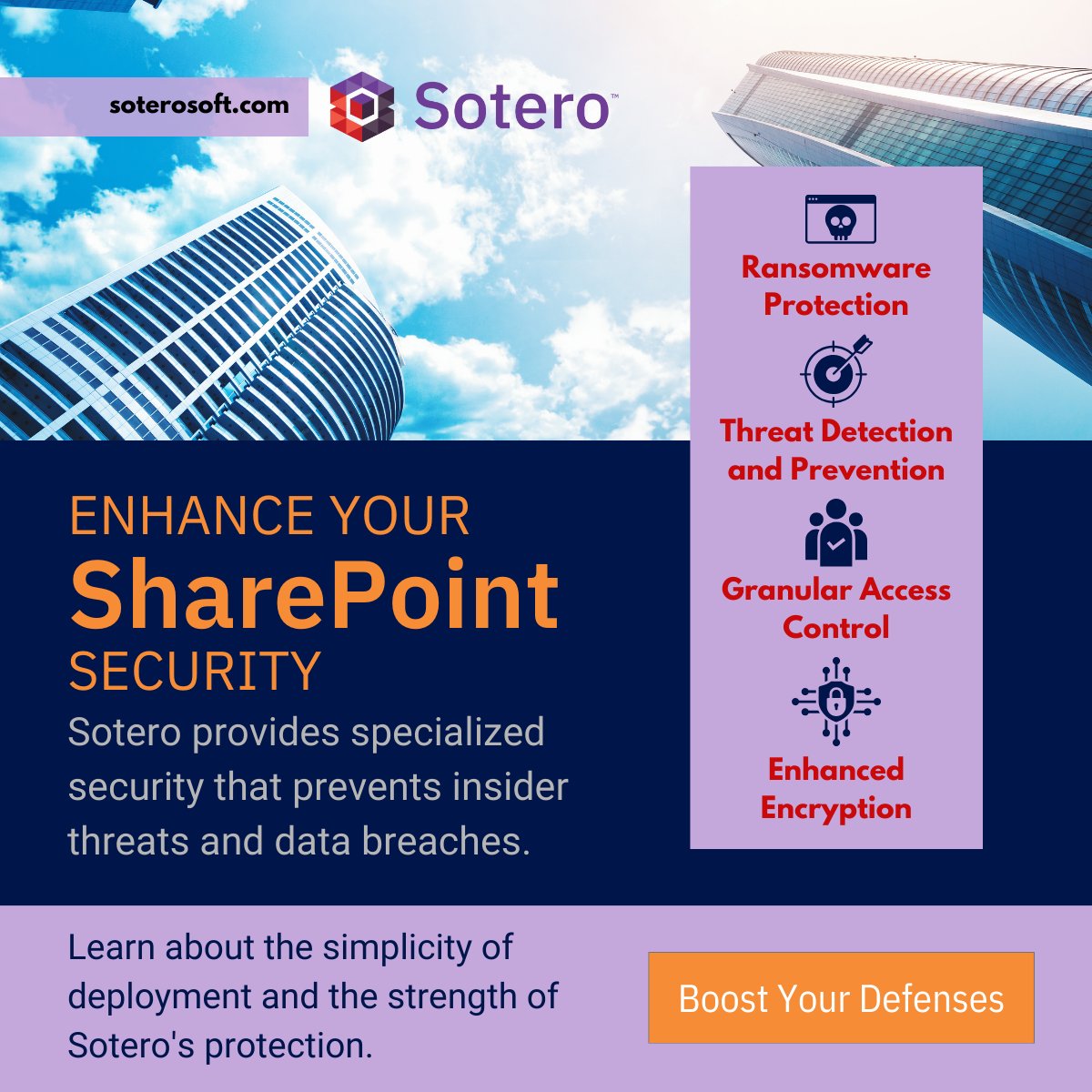 🛡️ Strengthen SharePoint security with Sotero! Hackers exploit platform security, making breaches a nightmare. Sotero fortifies data protection to defend against threats. Act now to ensure business security! info.soterosoft.com/sharepoint-sec… #SharePoint