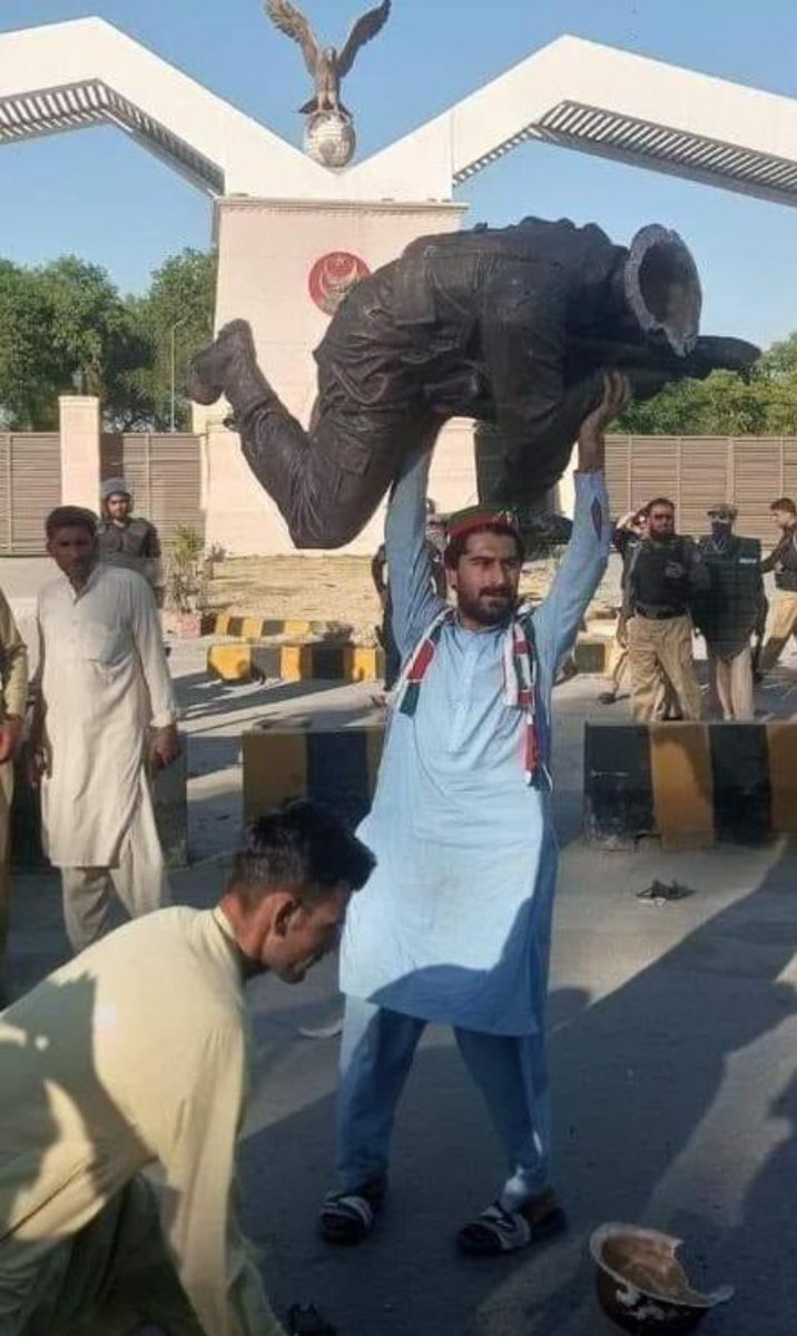 Fact Check: Repetition does not turn a lie into truth irrespective of who utters it and how many times it is uttered. FACT is that none of the three statues outside the Sarwar Gate of Punjab Regiment Center at Mardan was of any Shaheed let alone of Captain Col. Sher Khan…