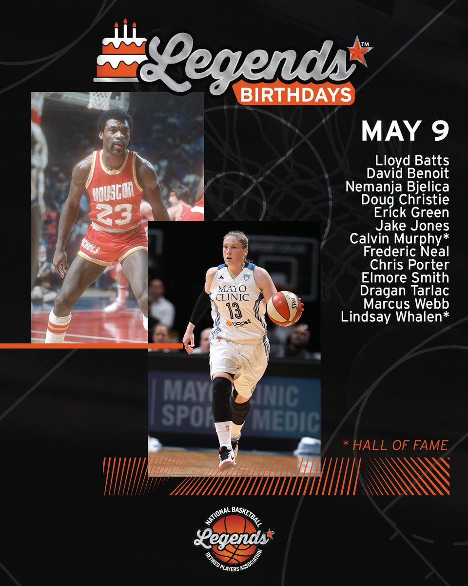 Join us in wishing a HAPPY BIRTHDAY to these #NBA and #WNBA Legends including @Hoophall Inductee @CalvinMurphyHOF and @Lindsay_13 🎉

#LegendsofBasketball #NBABDAY #WNBABDAY #HOFBDays