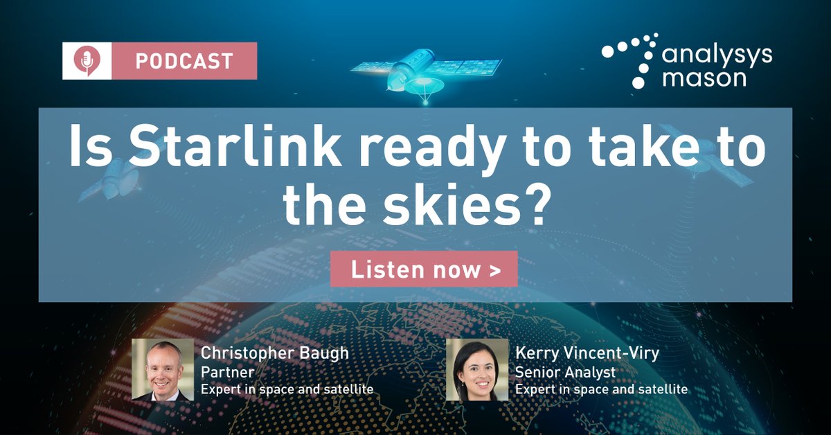Qatar Airways has partnered with Starlink to enhance in-flight connectivity. Listen to our latest podcast discussing the possibilities for improved in-flight experiences with high-speed, low-latency internet connectivity, and Starlink's journey so far: bit.ly/44AlNnP