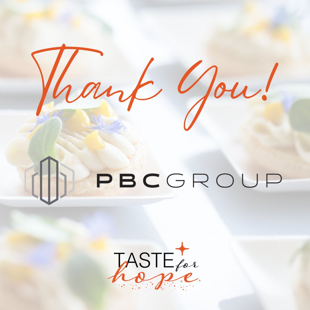Since 1956, PBC Group has been a leader in the real estate asset management sector in Ottawa, and a generous supporter of programs to improve the quality of life in our city. We are grateful that they have joined the Sweet Treat level of sponsors for Taste for Hope!