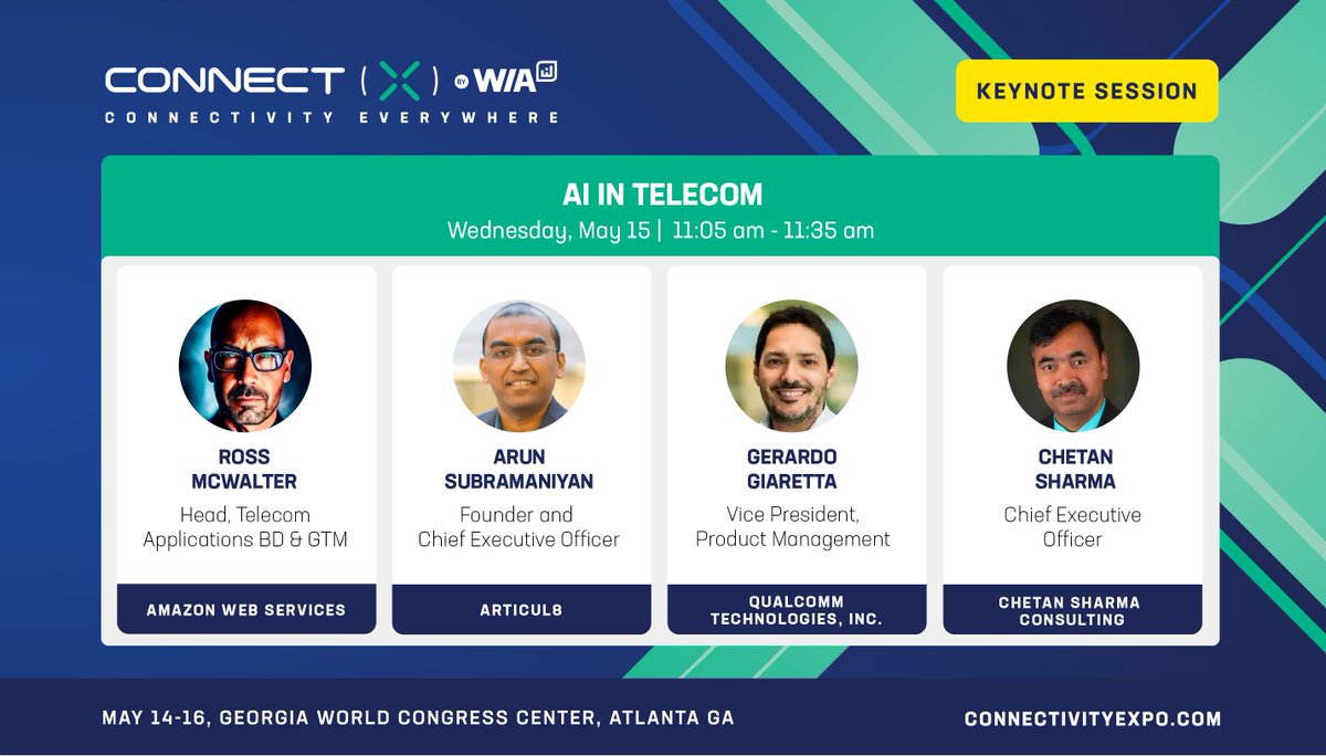 Time is running out to catch the AI in Telecom session at #ConnectX24! 
Don't miss the opportunity to discover how AI is impacting customer interactions and operational efficiency in the telecom industry. 
Act fast- secure your ticket: hubs.la/Q02wxhBv0