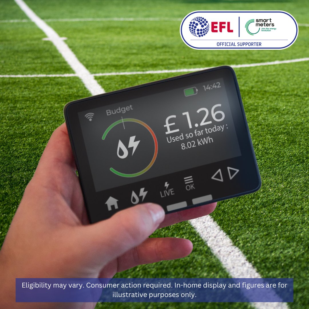 #AD- An extra worry this season, on top of checking the ⚽️ scores, may have been feeling out of control when it comes to your energy bills. Getting a #smartmeter could help you with your bills. Find out more 👇 bit.ly/4b6bDxk #SmartEFLCommunities @SmartEnergyGB