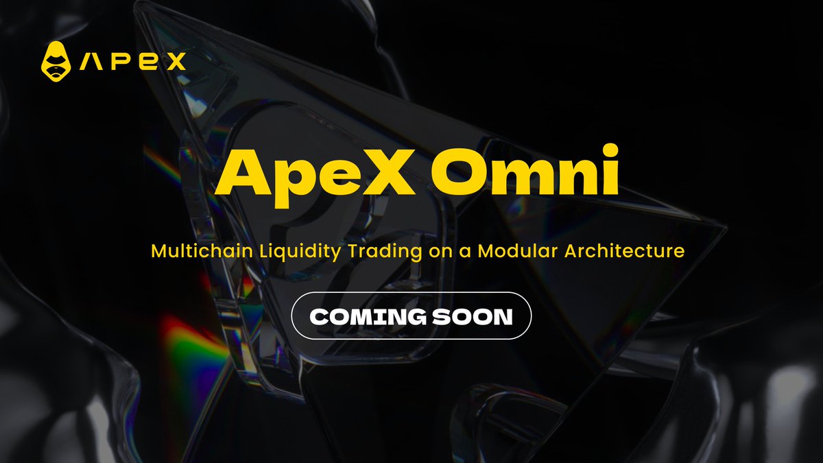 ApeX Protocol (@officialapexdex) on Twitter photo ApeXers, we're thrilled to announce the upcoming release of <a href="/OfficialApeXdex/">ApeX Protocol</a>'s latest product ApeX Omni — a modular, intent-centric, multichain liquidity trading platform.
Read on 🧵
ApeX Omni is set to offer a wide array of trading products, deep liquidity, and seamless user ApeXers, we're thrilled to announce the upcoming release of <a href="/OfficialApeXdex/">ApeX Protocol</a>'s latest product ApeX Omni — a modular, intent-centric, multichain liquidity trading platform.
Read on 🧵
ApeX Omni is set to offer a wide array of trading products, deep liquidity, and seamless user
