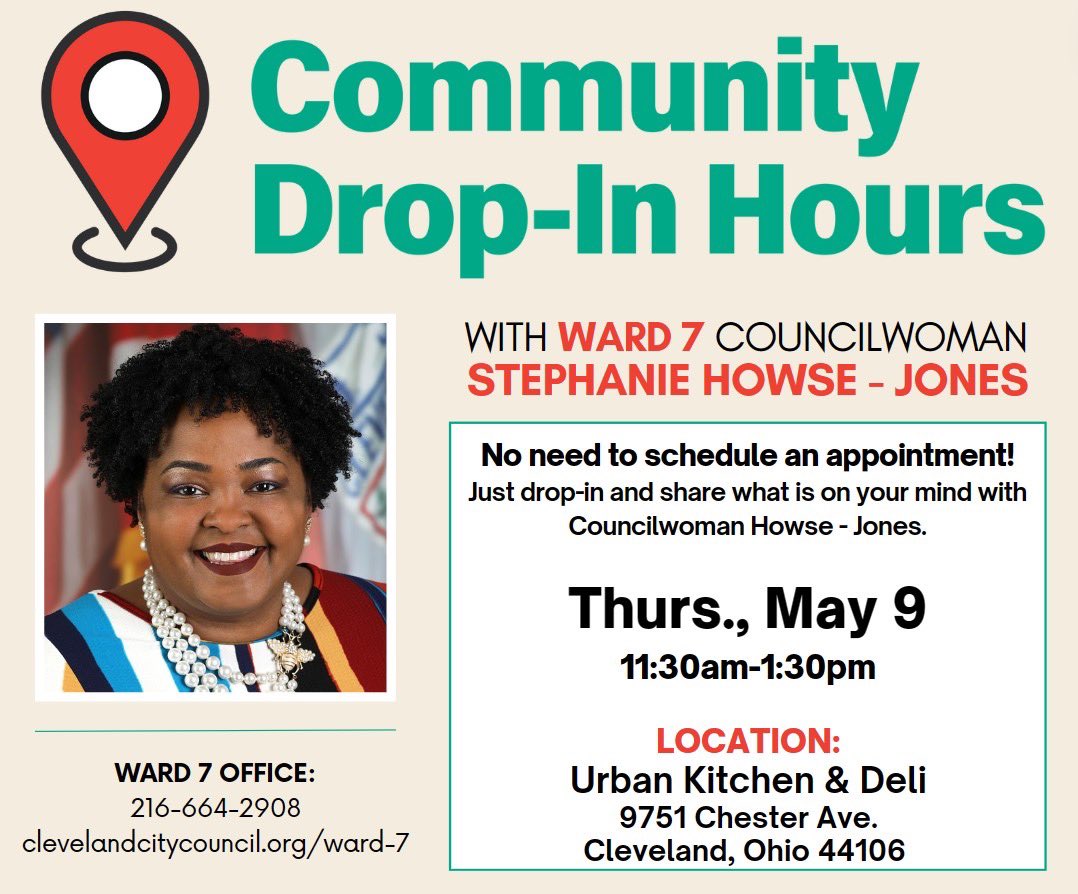 Feel free to come check me out at my Community Drop In Hours happening TODAY. No appointment necessary.

#MyOfficeIsWhereYouAre
#CommunityConnectionsIn7
#ThisIsWard7