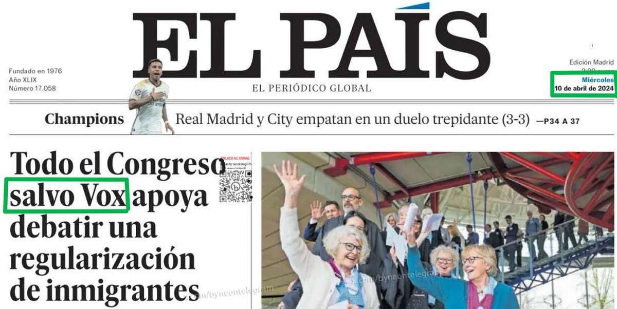 Recuerden esto los votantes. Porque es un titular de El País y sin embargo es verdad.