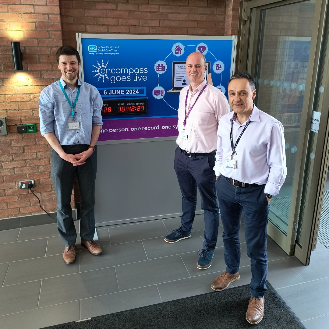#teamNORTH colleagues were delighted to offer support to the @BelfastTrust this week as it gets ready to go live with #encompassni This once-in-a-generation moment for digital transformation will create a single digital care record for every citizen in NI 💻