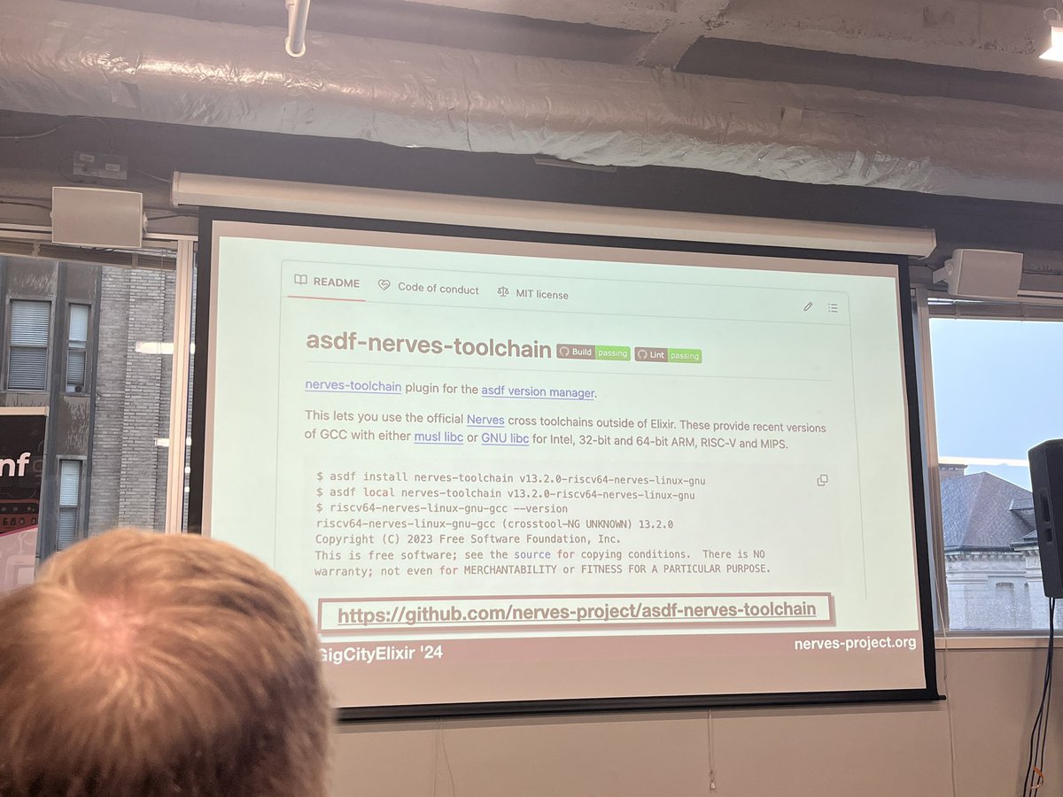 takasehideki's tweet image. As the first session, @JonCarstens is presenting recent @NervesProject updates. There are so many curious features!! #NervesConf #GigCityElixir
