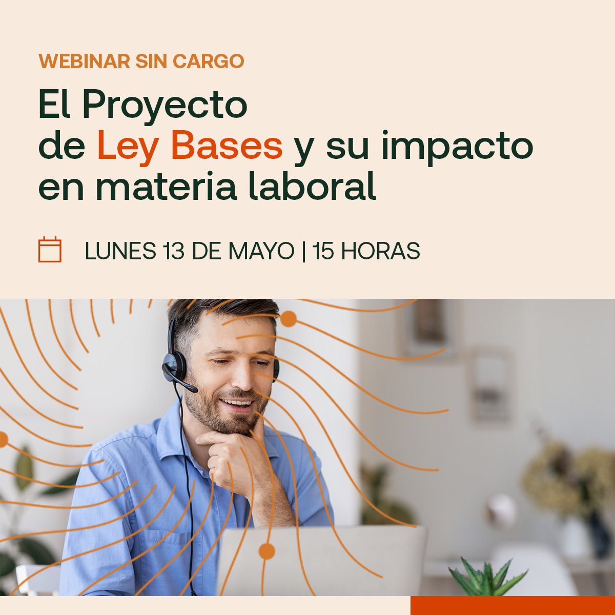 ¡Nuevo webinar gratuito! El Doctor Juan Pablo Mugnolo realizará un análisis exhaustivo del Proyecto de Ley Bases y su impacto en materia laboral este próximo lunes 13/5 a las 15hs. ¡No te lo pierdas! Inscribite ahora: ow.ly/UOHo50RzKar