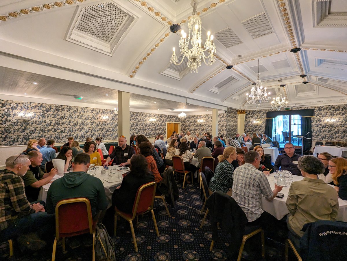 PKCTrust's tweet image. Thank you to everyone who came along to the Perthshire Nature Connections Partnership Gathering in sunny Perth today.

It was fantastic to hear all about the excellent nature restoration projects underway in our region and discuss our plans and visions for the future!