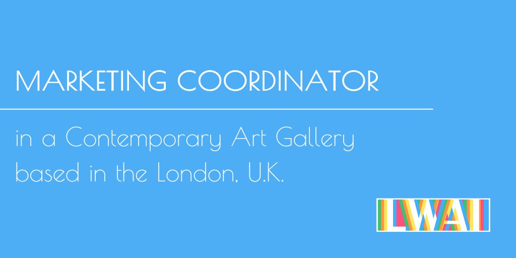 #LWAIJobs We are on the hunt for a Marketing Coordinator to work for a Contemporary Art Gallery, based in London. Feel free to contact us to find out more or send your CV via our website!

#hiring #artsjobs #artscareers #artrecruitment

laceywestartintl.com/email-your-cv/