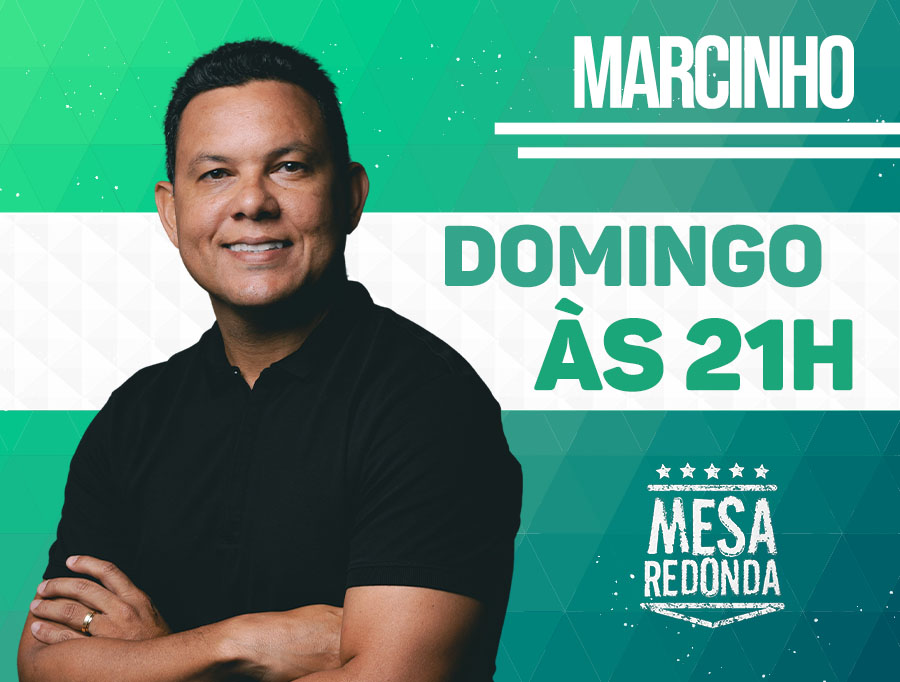 CHEGA MAIS, PROFESSOR! ✍️⚽️ Marcinho, técnico e ex-jogador, é nosso convidado e prometeu fazer o debate ferver neste domingo de #MesaRedonda! 🔥 ➡️É amanhã (12/05), às 21h, na @tvgazetaoficial!