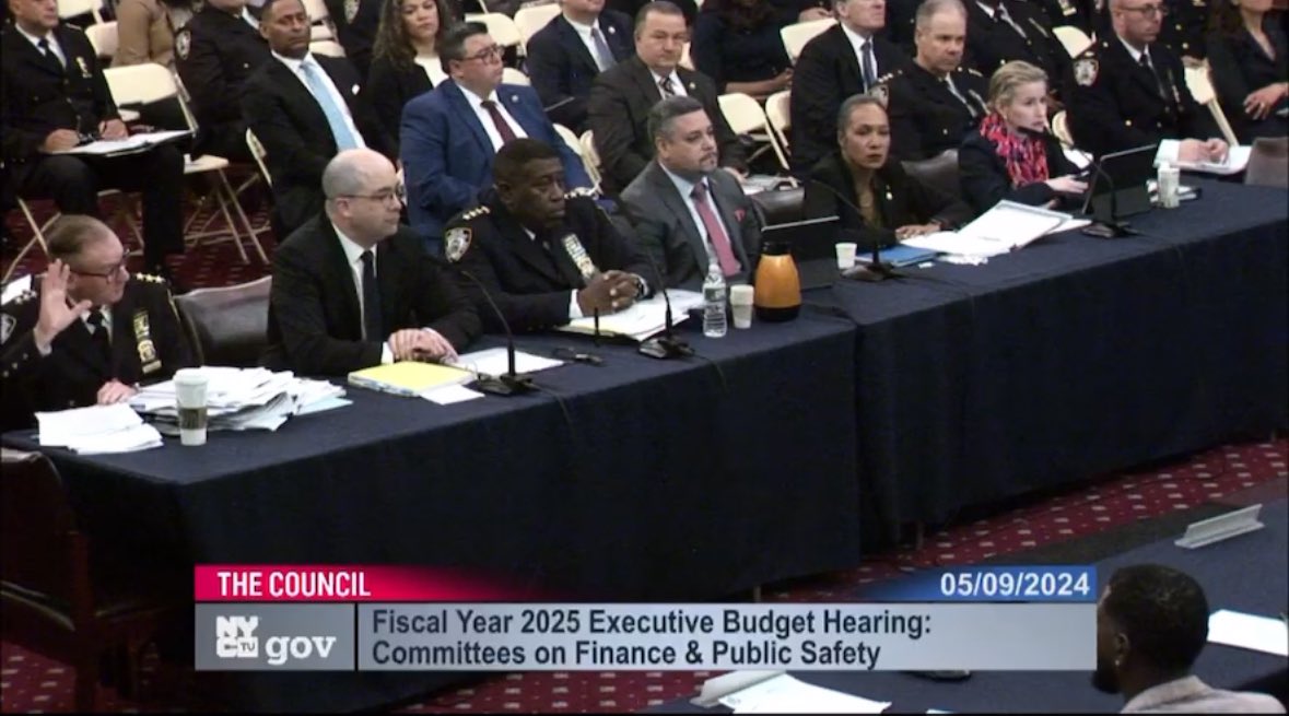NYPD Chief of Patrol John Chell and Commissioner of Operations Kaz Daughtry, both of whom who’ve engaged in bizarre attacks on social media against journalists, politicians, & critics appear to be absent from today’s City Council budget hearing. Live now: council.nyc.gov/#location-cham…