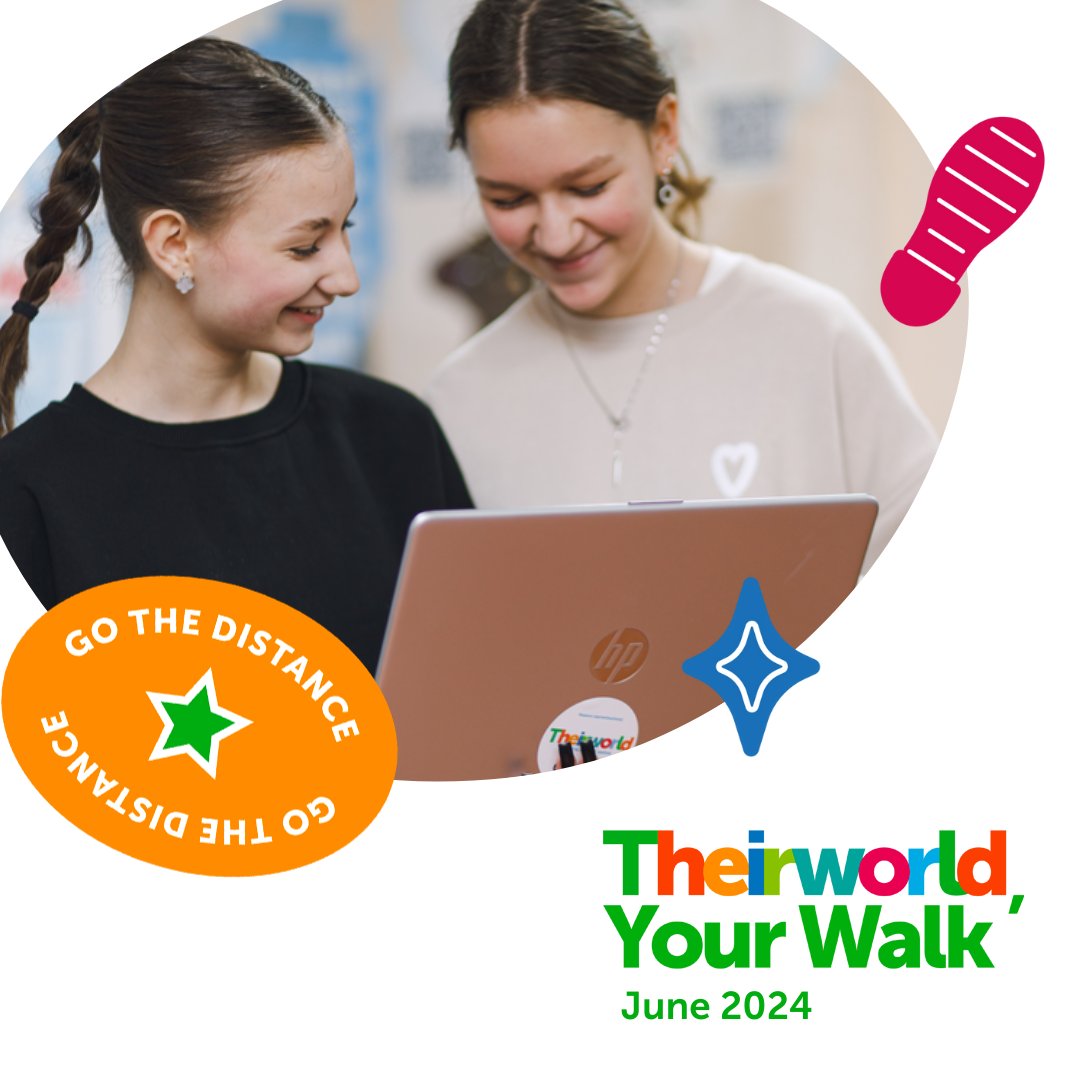 Sign up to Theirworld, #YourWalk this June and raise funds to help children disrupted by #WarInUkraine. Did you know that people who personalise their fundraising page receive on average 65% more in donations? 💰 What are you waiting for? Sign up now: ow.ly/m1IJ50RA9a3