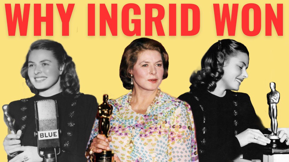 NEW VIDEO! Why Ingrid Bergman won three Oscars! With special guest Cody Dericks from Next Best Picture! youtu.be/dMPdobpvoHc?si…