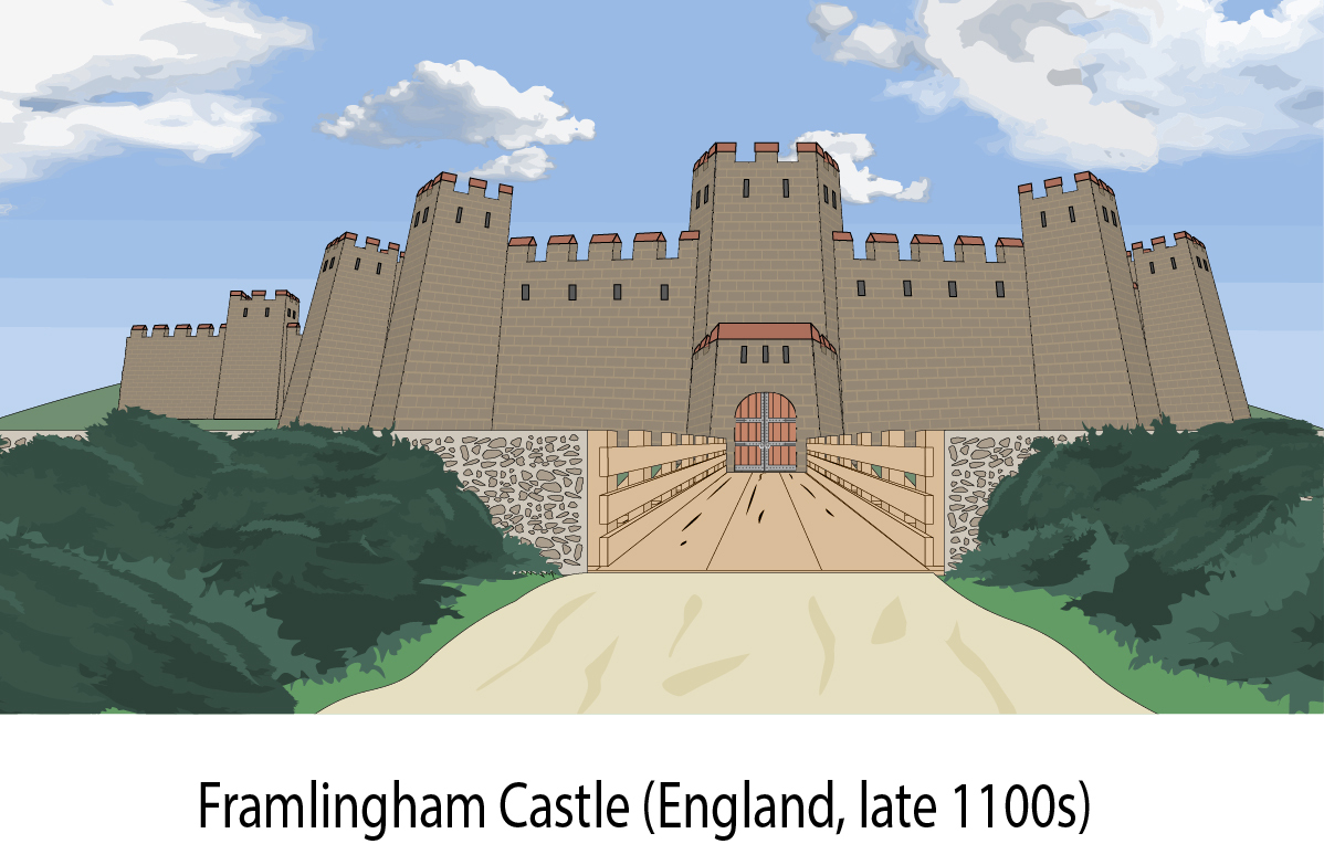 SimpleHistoryYT's tweet image. Framlingham Castle (England, late 1100s)