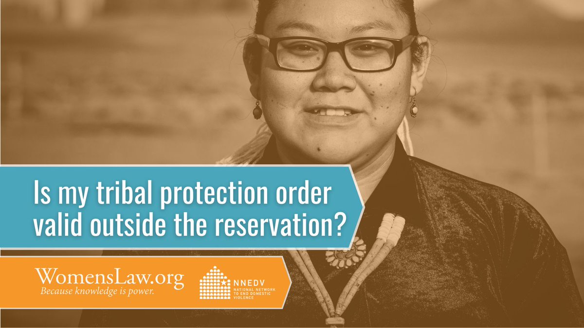 Tribal protection orders can be important tools to help Native survivors stay safe from abuse. Under most circumstances, tribal protection orders (and orders issued by state courts) are valid in all 50 states, D.C., territories, and tribal lands. More: bit.ly/3y7AAKB