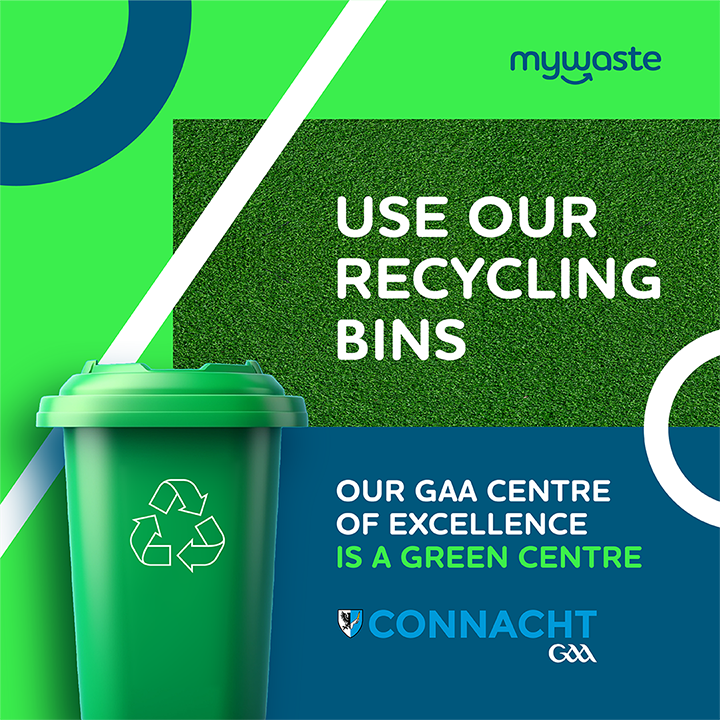 ♻️ On your next visit to the Connacht GAA COE, please don't forget to use one of the many recycling bins on site when disposing of your waste!

@MyWasteIreland

#MyWaste #ReusableCups #CircularLiving #WasteSegregation #GoingGreen #DoTheRightThing #Recycle #PreventWaste