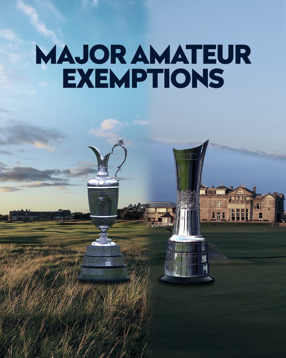 Elite men and women amateur golfers competing in Europe have an additional chance to qualify for major championships this summer ⛳ The 'Open Amateur Series' returns along with a new exemption category for women through ‘The AIG Women’s Open Amateur Series'. More here 👉…