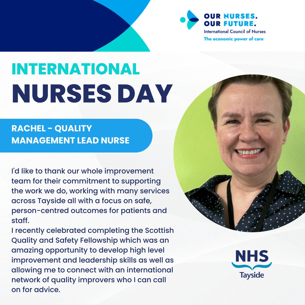 This Sunday (12 May) marks International Nurses Day. This gives us an opportunity to recognise the dedication and commitment of all of our nurses working in hospital and community services across Tayside. Today, nurses Gwen, Maggie and Rachel share their stories. #IND2024