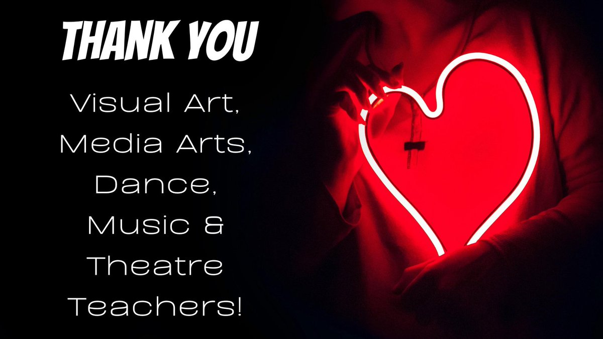 #FineArtsEdNebraska THANK YOU ARTS EDUCATORS for all you do for the kids, art, &amp; arts education in Nebraska. You make it possible for kids to learn, collaborate, communicate, be creative, &amp; express themselves each and every day. #nationalteacherappreciationweek <a href="/NDE_GOV/">NDE</a> <a href="/NDE_TLA/">Allyson DenBeste</a>