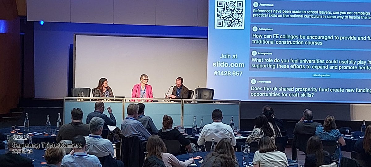 Some great discussion around developing #heritage #skills through collaboration from <a href="/EnglishHeritage/">English Heritage</a> <a href="/nationaltrust/">National Trust</a> <a href="/HeritageCraftUK/">Heritage Craft All.</a> <a href="/CITB_UK/">CITB</a> will soon be launching a UK Heritage Sector Skills Plan #CIOBConservation